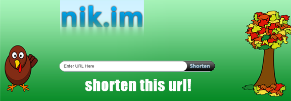 Nik.im – Shortens your URL links