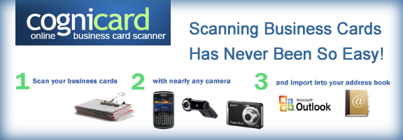 Cognicard.com – Easy Web Based Business Card Scanner