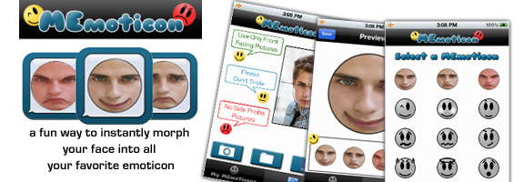 MEmoticon – iOS App for Funny Facial Expressions