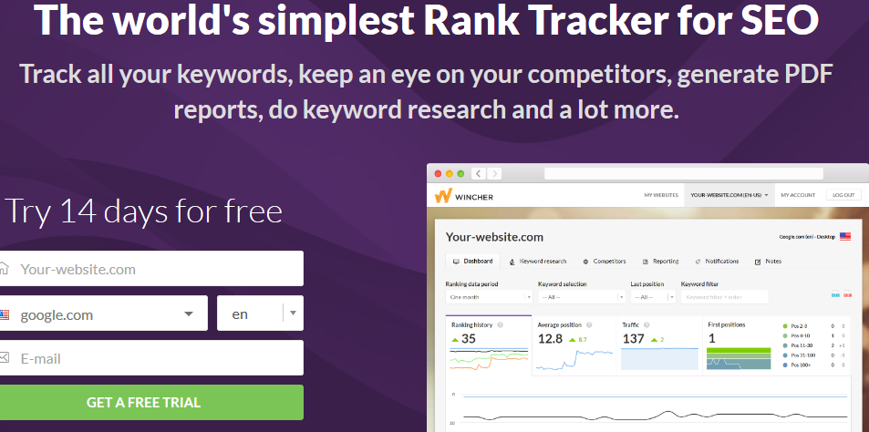 Wincher – Your New Companion for SEO Rank Tracking