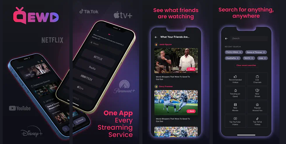 Qewd App Combines Hulu, Netflix, and More into One App