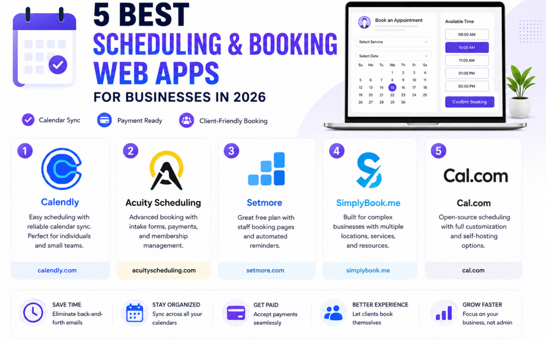 Best Scheduling and Booking Web Apps for Businesses in 2026