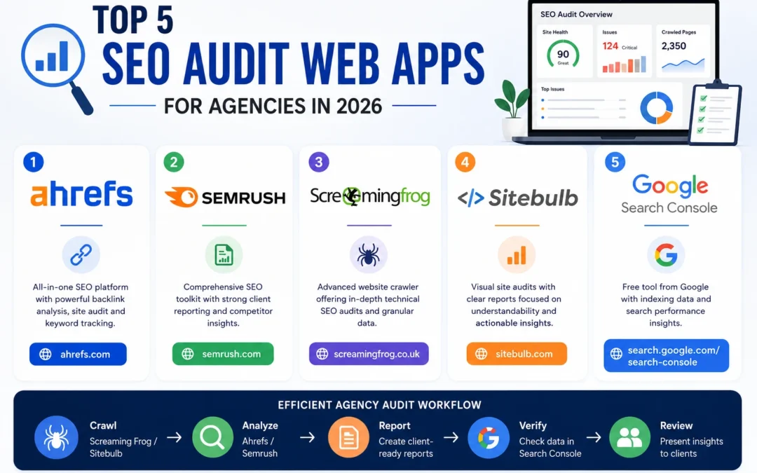 Top 5 SEO Audit Web Apps for Agencies in 2026