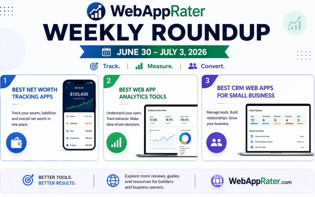 Track, Measure, Convert: WebAppRater’s Week of Business-App Reviews