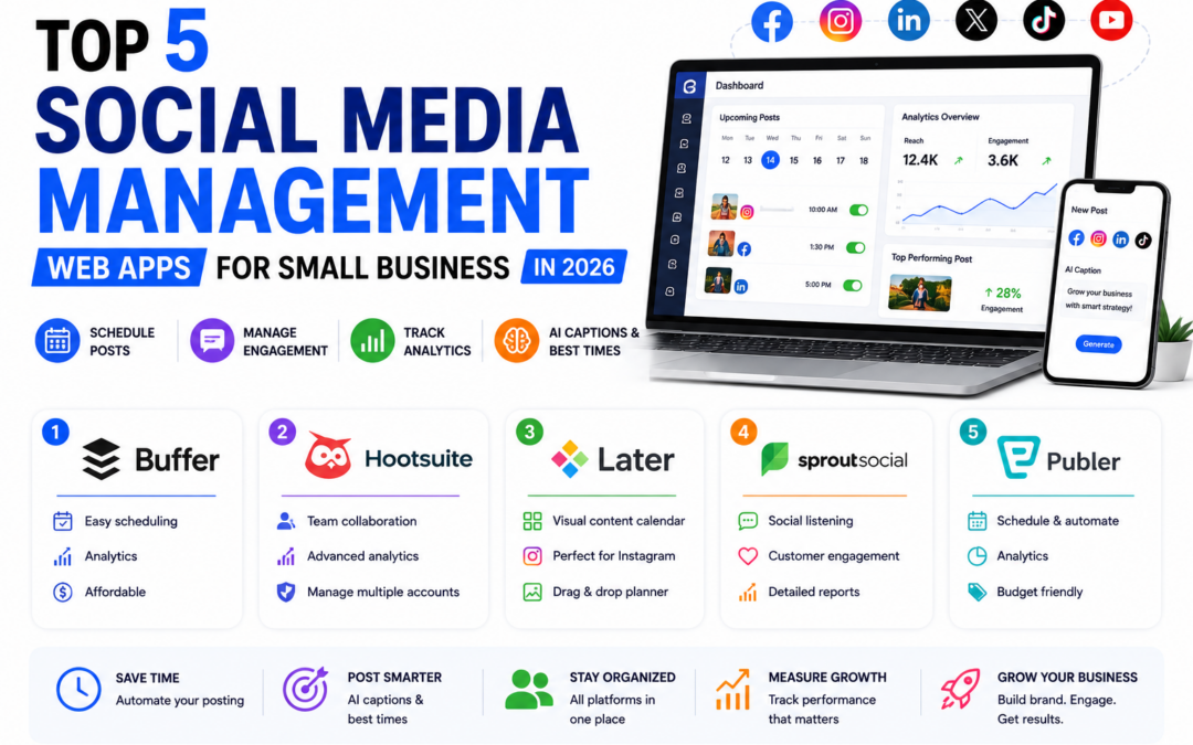 Top 5 Social Media Management Web Apps for Small Business in 2026